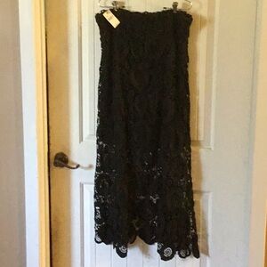NEW! Lane Bryant Black Lace Skirt size 20